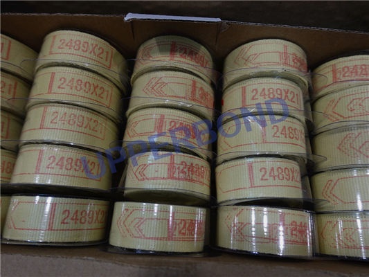 лента Garniture передачи 2489 * 21 Mm бесконечная желтая Aramid
